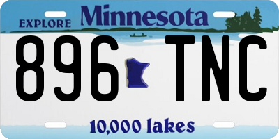 MN license plate 896TNC