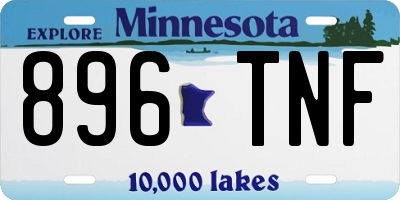 MN license plate 896TNF