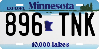 MN license plate 896TNK