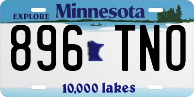MN license plate 896TNO