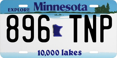 MN license plate 896TNP