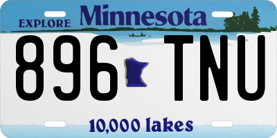 MN license plate 896TNU