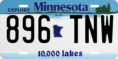 MN license plate 896TNW