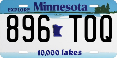 MN license plate 896TOQ