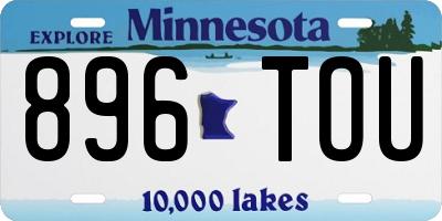 MN license plate 896TOU