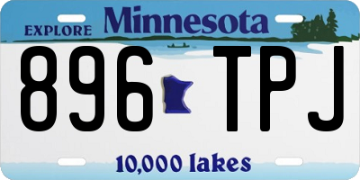 MN license plate 896TPJ