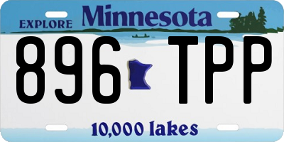 MN license plate 896TPP