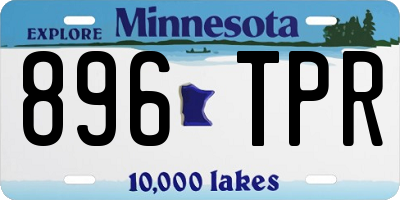 MN license plate 896TPR