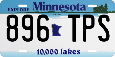 MN license plate 896TPS