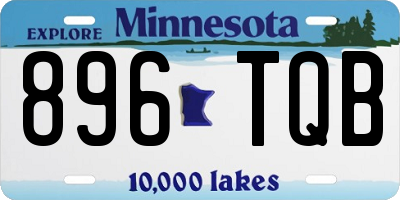 MN license plate 896TQB