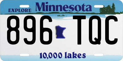 MN license plate 896TQC