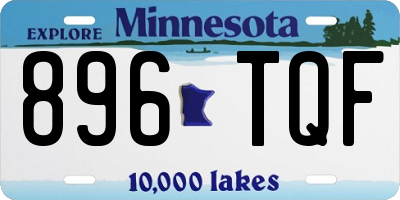 MN license plate 896TQF