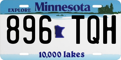 MN license plate 896TQH