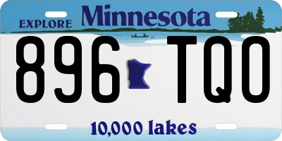 MN license plate 896TQO