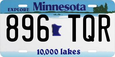 MN license plate 896TQR