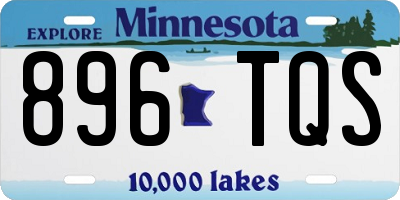 MN license plate 896TQS
