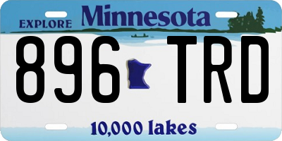MN license plate 896TRD