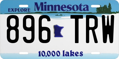 MN license plate 896TRW