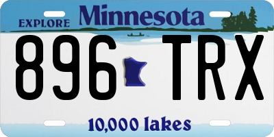 MN license plate 896TRX