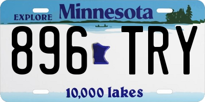 MN license plate 896TRY