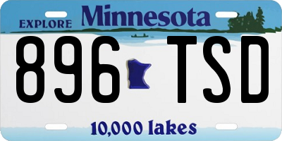MN license plate 896TSD