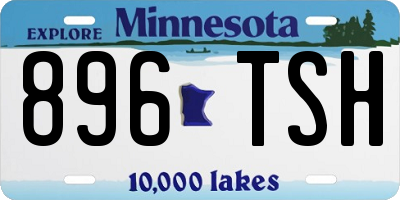 MN license plate 896TSH