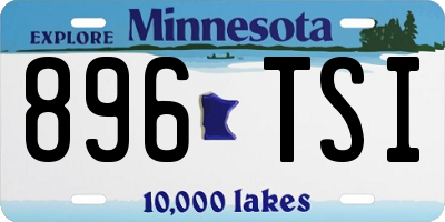 MN license plate 896TSI