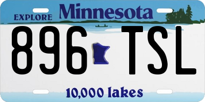 MN license plate 896TSL