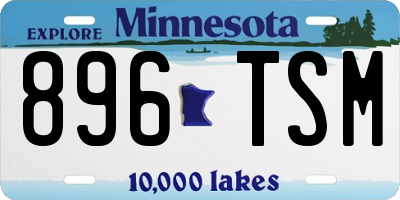MN license plate 896TSM