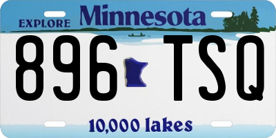 MN license plate 896TSQ