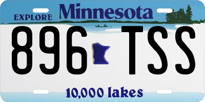MN license plate 896TSS