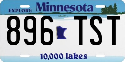MN license plate 896TST