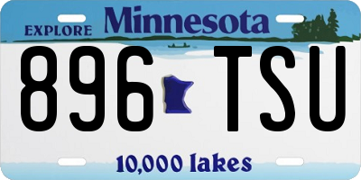 MN license plate 896TSU