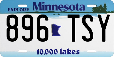MN license plate 896TSY