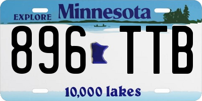 MN license plate 896TTB
