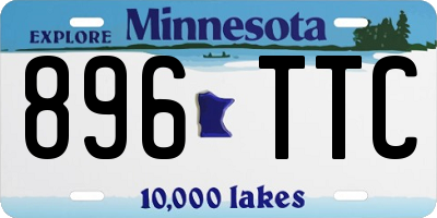 MN license plate 896TTC
