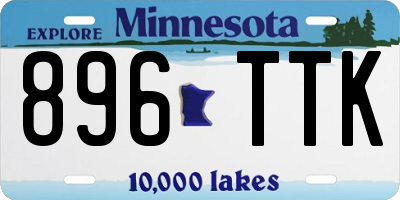 MN license plate 896TTK