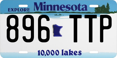 MN license plate 896TTP