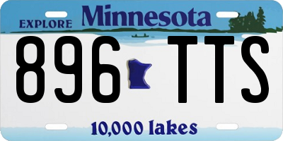 MN license plate 896TTS