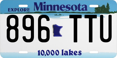 MN license plate 896TTU