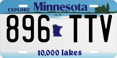 MN license plate 896TTV