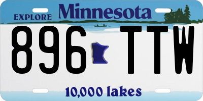 MN license plate 896TTW