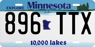 MN license plate 896TTX
