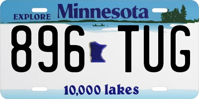 MN license plate 896TUG
