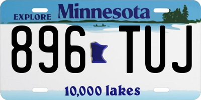 MN license plate 896TUJ