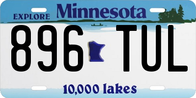 MN license plate 896TUL