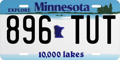 MN license plate 896TUT