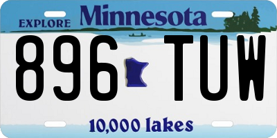 MN license plate 896TUW