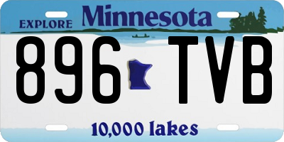 MN license plate 896TVB