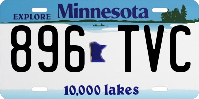 MN license plate 896TVC